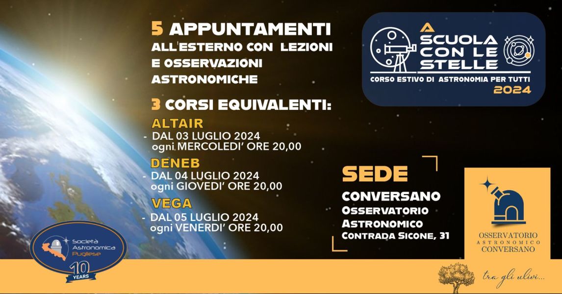 A Scuola con le stelle - dal 3 luglio 2024